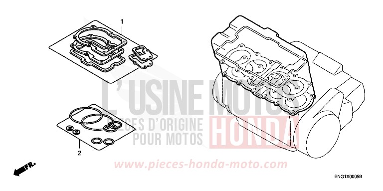 TROUSSE DE JOINT A de Hornet 900 CANDY TAHITIAN BLUE (PB215) 2002